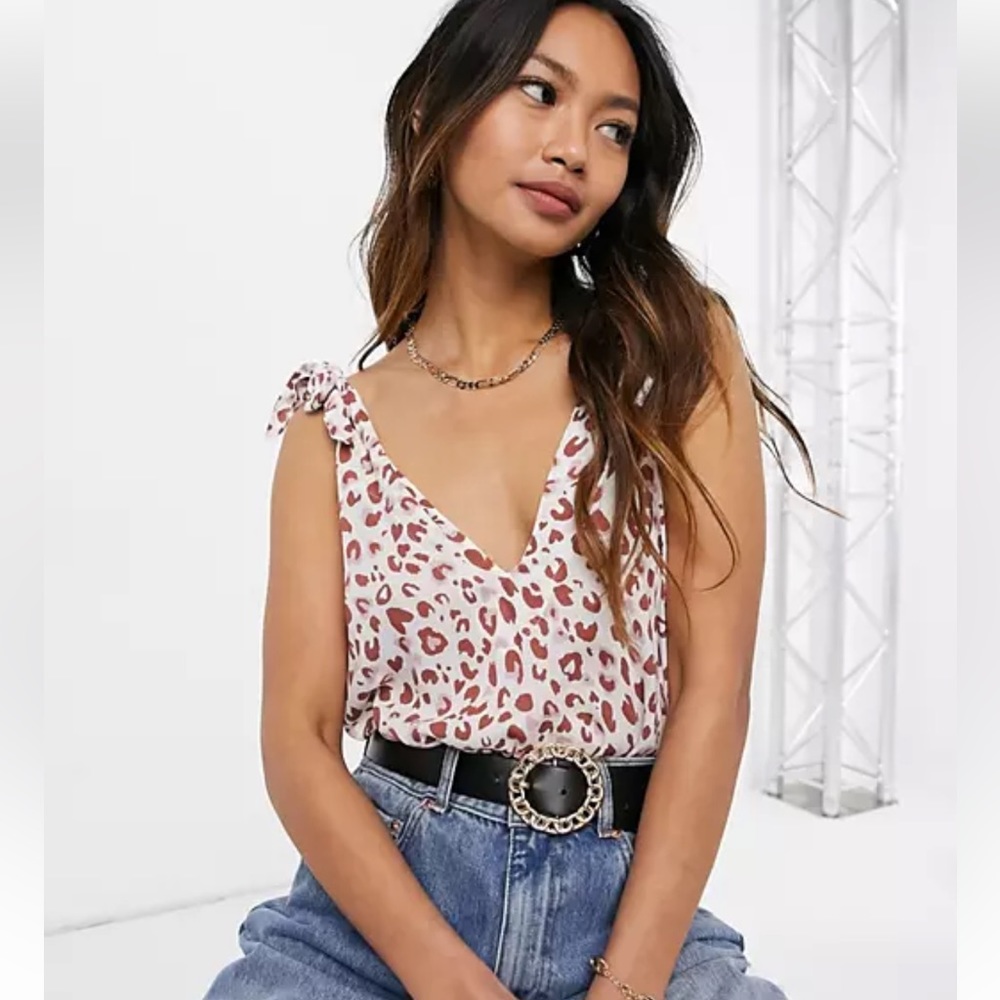 Free people leopard print bodysuit